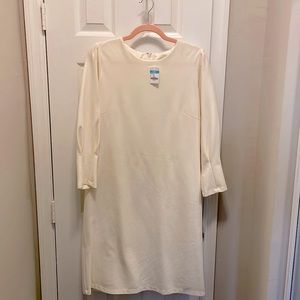 J. McLaughlin Ezra Sheath Dress in Ivory Size L NWT!
